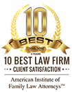 10 Best | 10 Best Law Firm | Client Satisfaction | American Institute of Family Law Attorneys