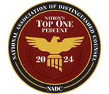 National Association of Distinguished Counsel | Nations Top One Percent | 2024 | NADC