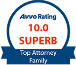 Avvo Rating | 10.0 Superb | Top Attorney | Family