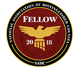 National Association of Distinguished Counsel | Fellow | 2018 | NADC